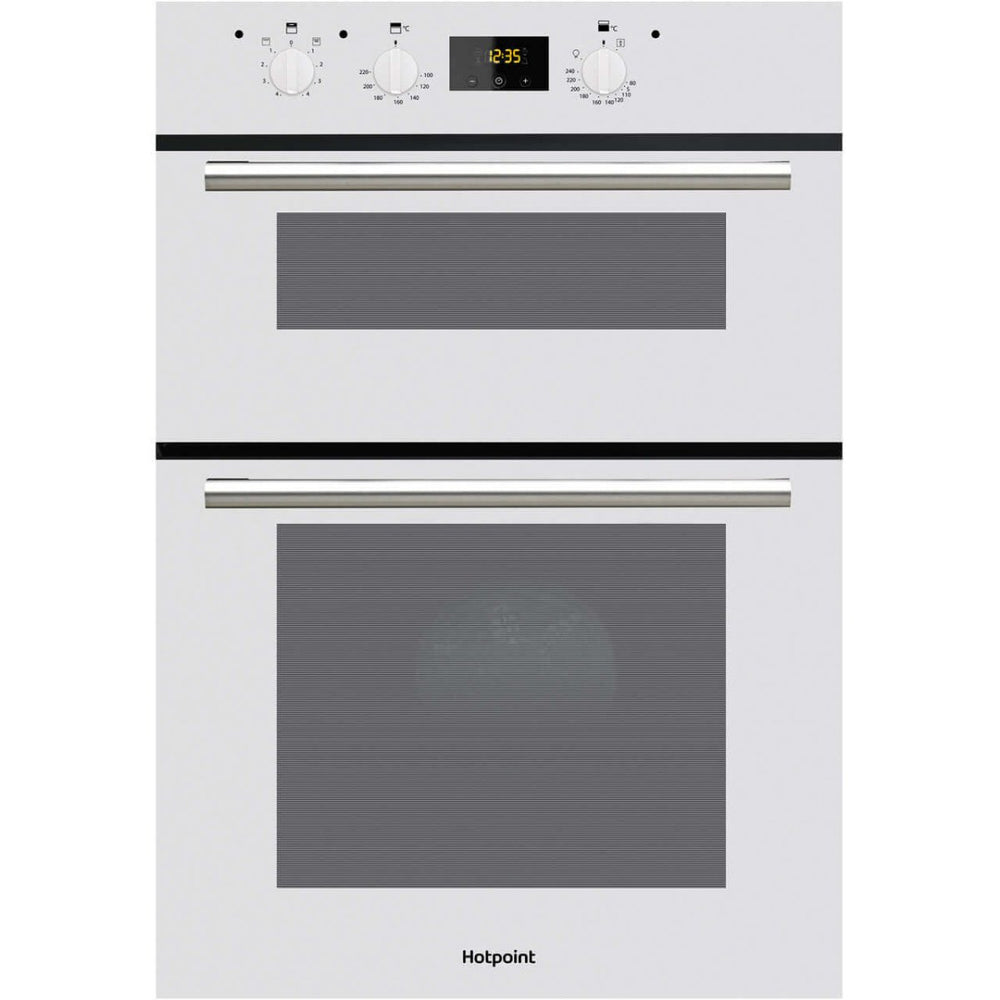 Hotpoint Class 2 DD2540WH Built In Electric Double Oven - White - A/A Rated - Atlantic Electrics - 39477909848287 