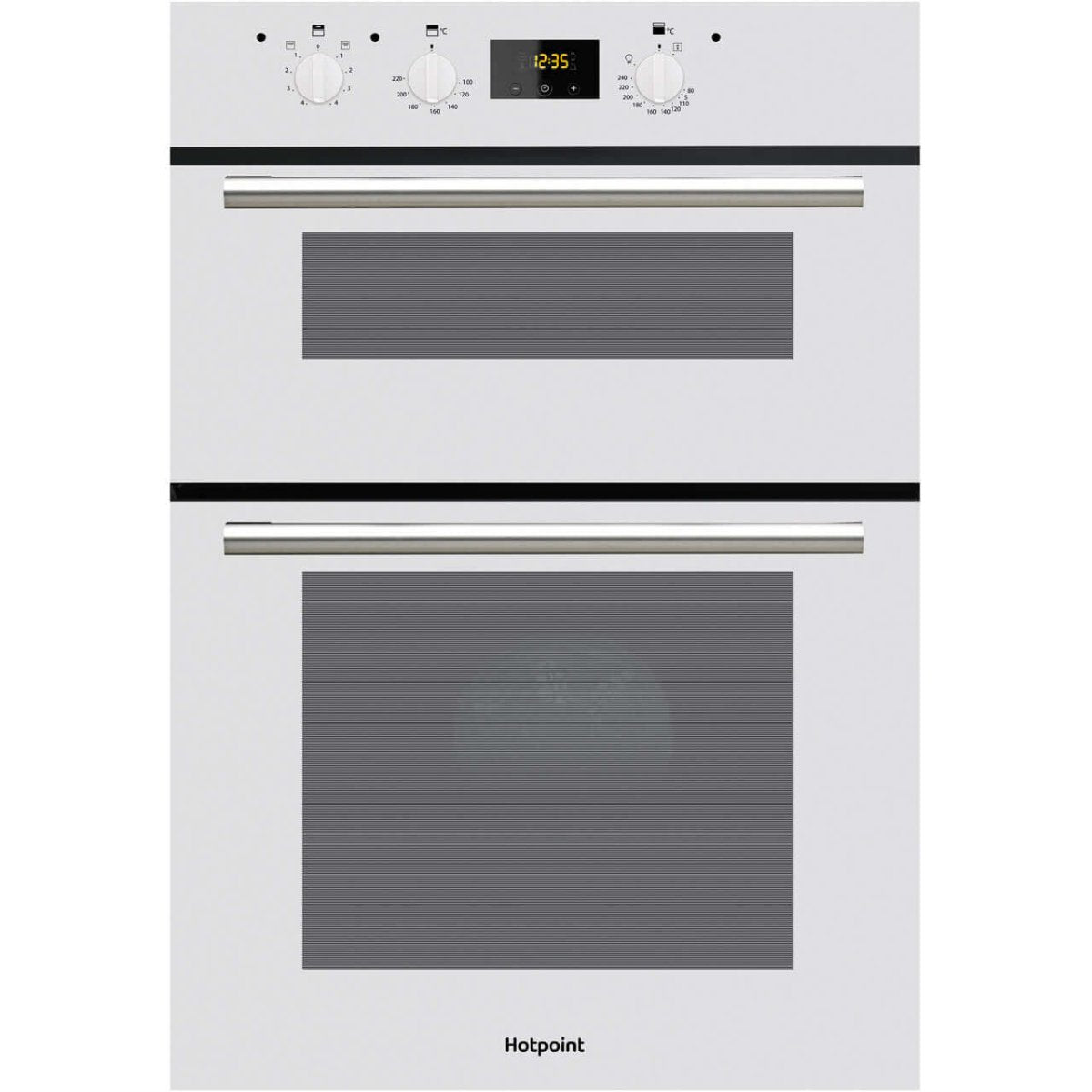 Hotpoint Class 2 DD2540WH Built In Electric Double Oven - White - A/A Rated | Atlantic Electrics