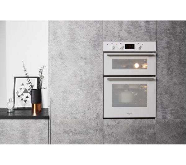 Hotpoint Class 2 DD2540WH Built In Electric Double Oven - White - A/A Rated | Atlantic Electrics - 39477909913823 