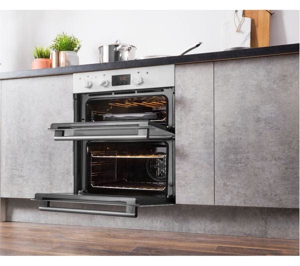 Hotpoint Class 2 DU2540WH Built Under Double Oven With Feet - White - Atlantic Electrics - 39477915123935 