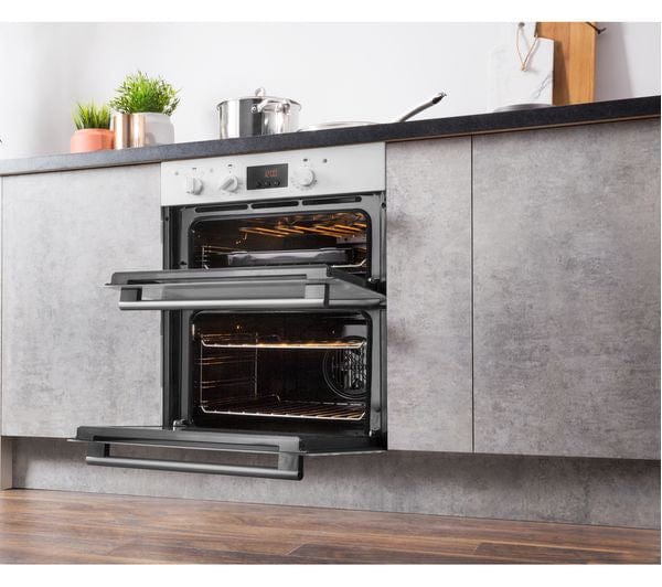 Hotpoint Class 2 DU2540WH Built Under Double Oven With Feet - White | Atlantic Electrics