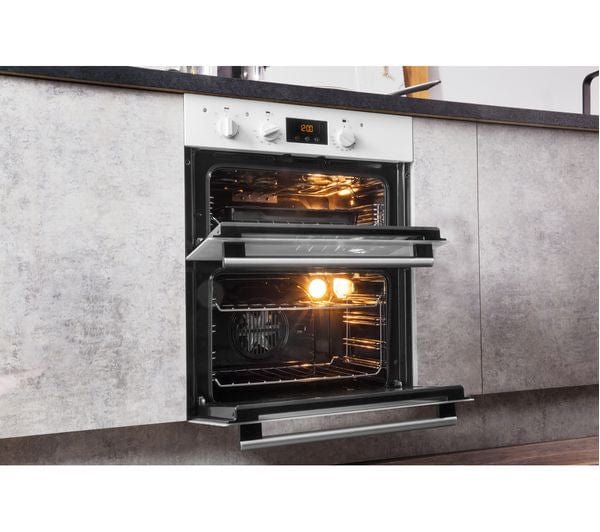 Hotpoint Class 2 DU2540WH Built Under Double Oven With Feet - White | Atlantic Electrics - 39477915058399 