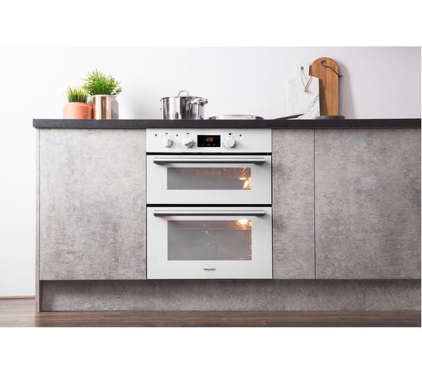 Hotpoint Class 2 DU2540WH Built Under Double Oven With Feet - White | Atlantic Electrics - 39477914992863 
