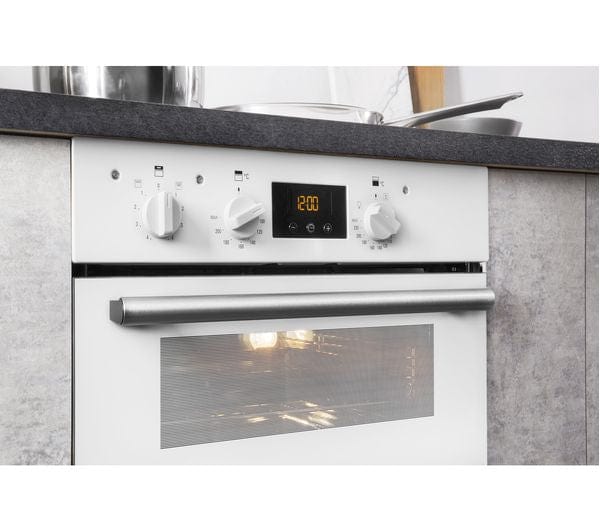 Hotpoint Class 2 DU2540WH Built Under Double Oven With Feet - White - Atlantic Electrics - 39477915091167 
