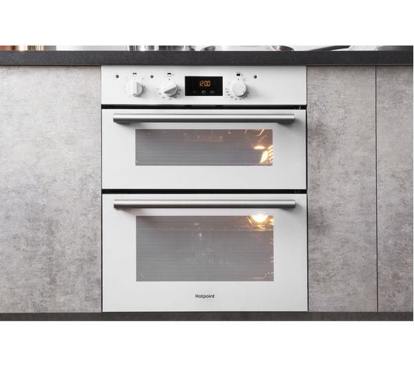 Hotpoint Class 2 DU2540WH Built Under Double Oven With Feet - White | Atlantic Electrics - 39477915025631 
