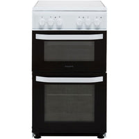Thumbnail Hotpoint Cloe HD5V92KCW 50cm Electric Cooker with Ceramic Hob - 39477914403039