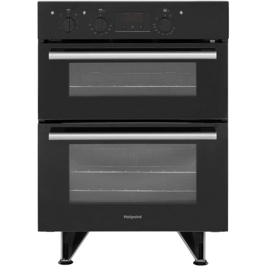 HOTPOINT DU2540BL Electric Built Under Double Oven - Black | Atlantic Electrics