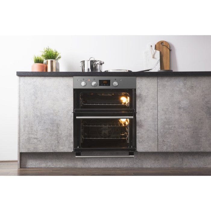 HOTPOINT DU2540IX Electric Built Under Double Oven - Stainless Steel | Atlantic Electrics