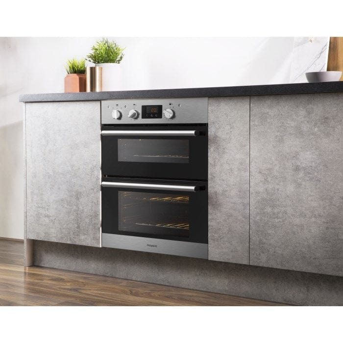 HOTPOINT DU2540IX Electric Built Under Double Oven - Stainless Steel | Atlantic Electrics