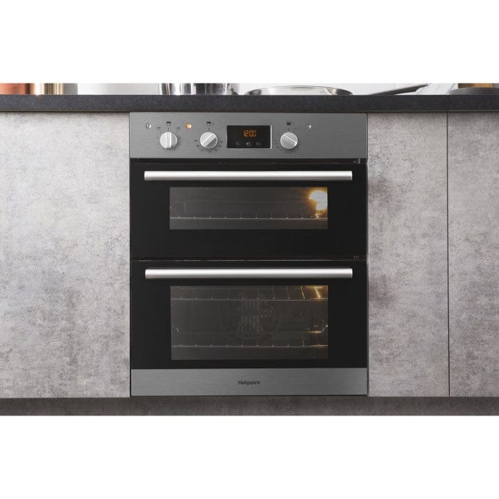 HOTPOINT DU2540IX Electric Built Under Double Oven - Stainless Steel | Atlantic Electrics