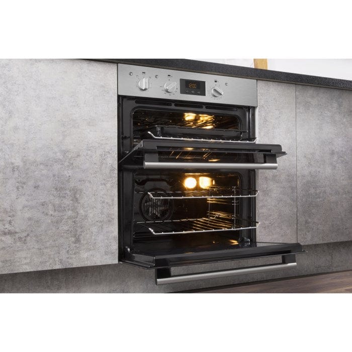 HOTPOINT DU2540IX Electric Built Under Double Oven - Stainless Steel | Atlantic Electrics