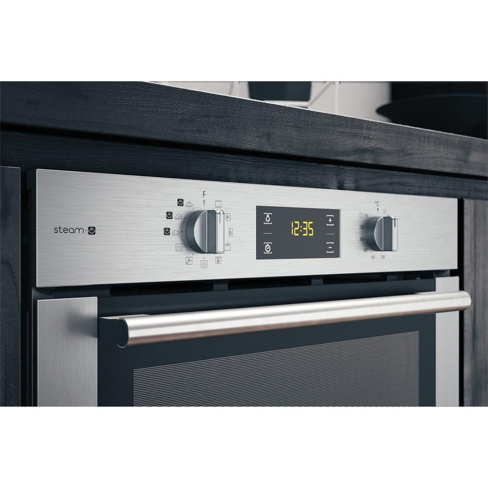Hotpoint FA4S544IXH 71 Litre Built-in Multifunction Steam Oven - Stainless Steel | Atlantic Electrics - 39477916762335 