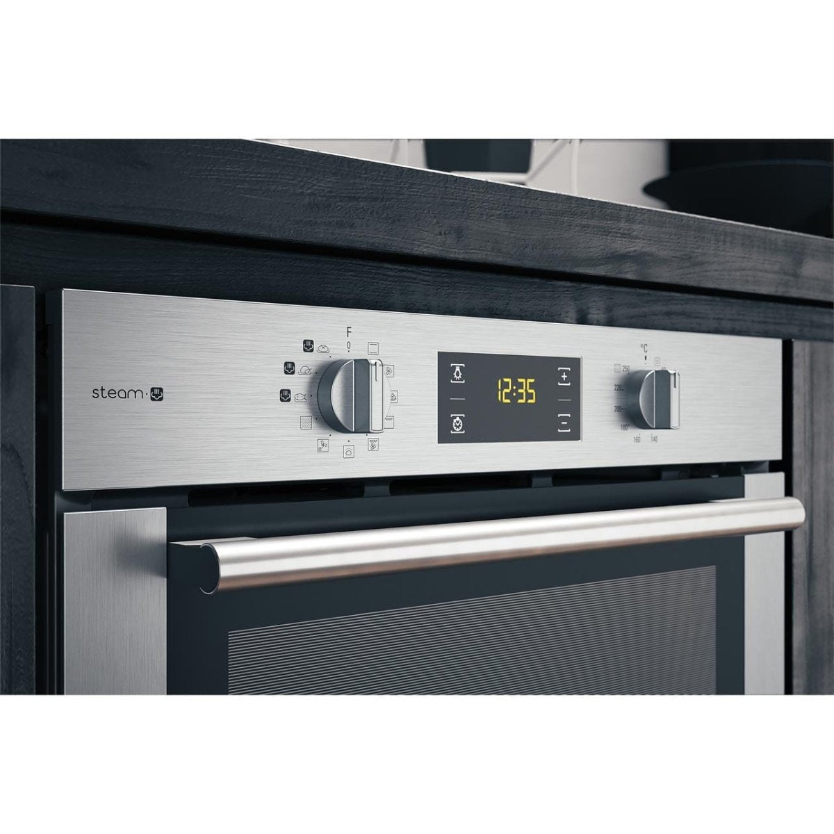 Hotpoint FA4S544IXH 71 Litre Built-in Multifunction Steam Oven - Stainless Steel | Atlantic Electrics