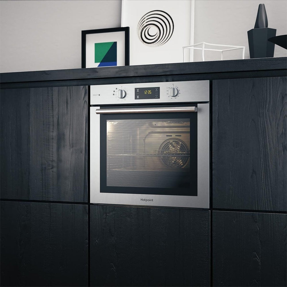 Hotpoint FA4S544IXH 71 Litre Built-in Multifunction Steam Oven - Stainless Steel - Atlantic Electrics - 39477916598495 