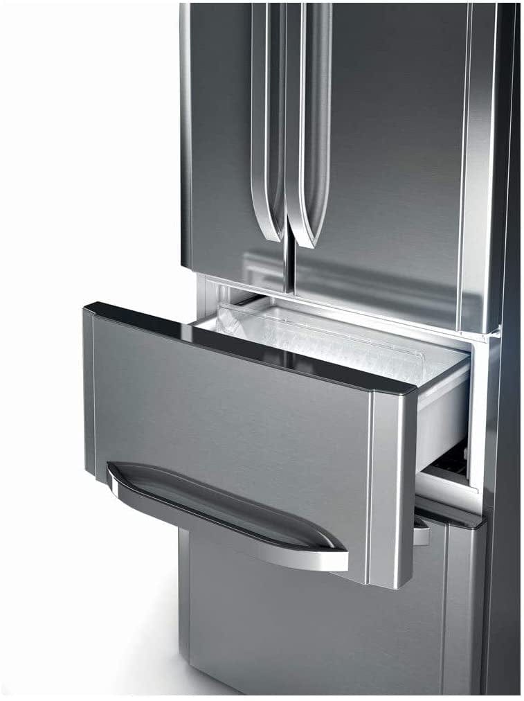 Hotpoint FFU4DX Quadrio 70cm Frost Free Freestanding Fridge Freezer - Inox | Atlantic Electrics - 39477918630111 