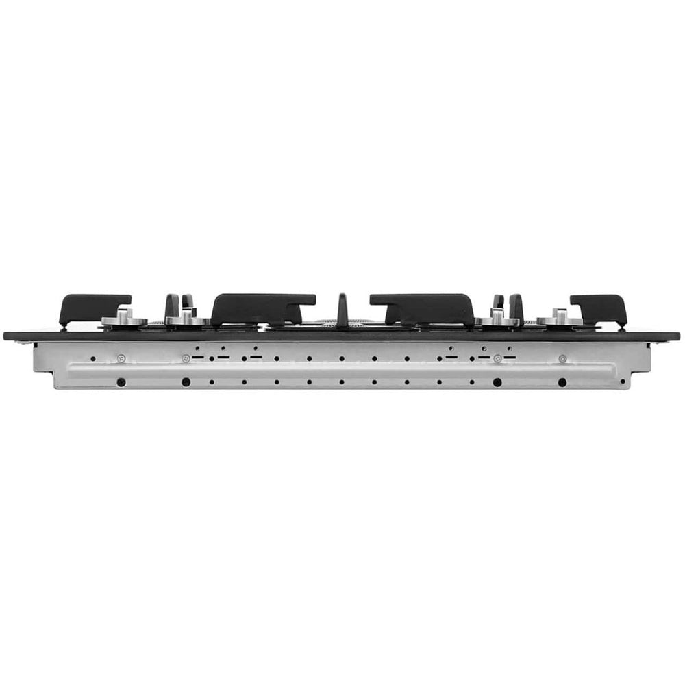 HOTPOINT FTGHG641DHBK 60cm Four Burner Gas-on-glass Hob - Black | Atlantic Electrics - 39477919809759 