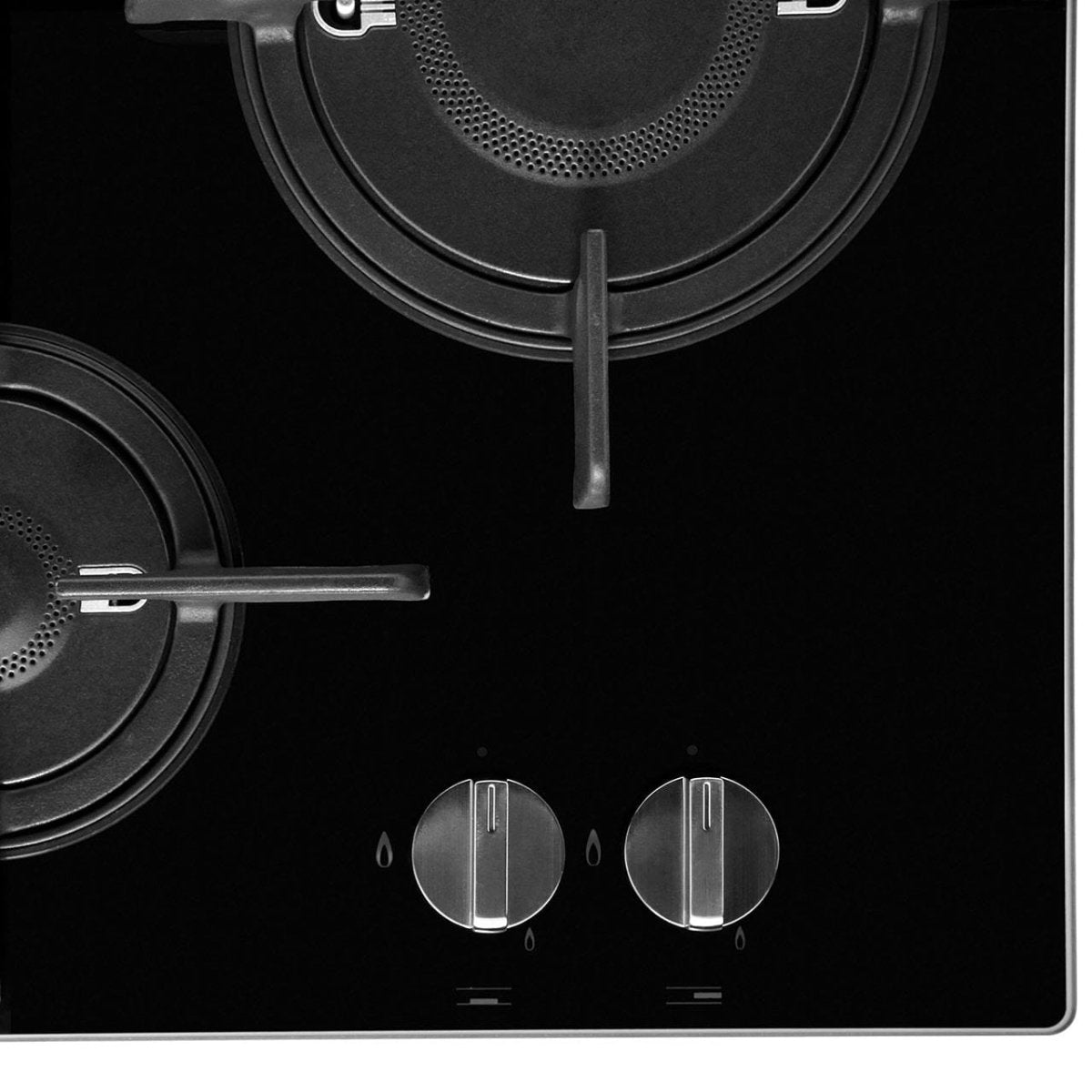 HOTPOINT FTGHG641DHBK 60cm Four Burner Gas-on-glass Hob - Black | Atlantic Electrics