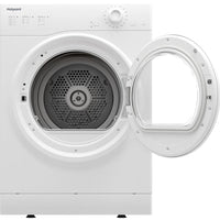 Thumbnail Hotpoint H1D80WUK 8Kg Freestanding Air vented Tumble Dryer in White - 39477920596191