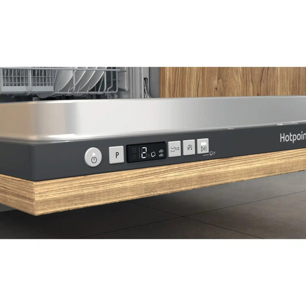Hotpoint H2IHD526BUK Fully Integrated Standard Dishwasher - Black Control Panel - Atlantic Electrics - 40456498675935 