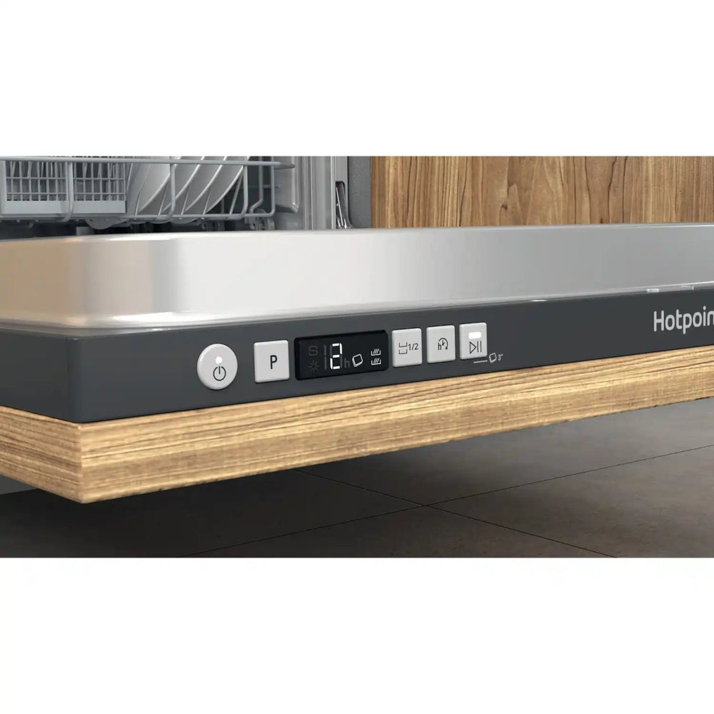 Hotpoint H2IHD526BUK Fully Integrated Standard Dishwasher - Black Control Panel | Atlantic Electrics - 40456498675935 