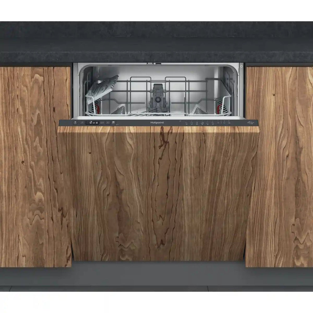 Hotpoint H2IHD526BUK Fully Integrated Standard Dishwasher - Black Control Panel | Atlantic Electrics - 40456498708703 