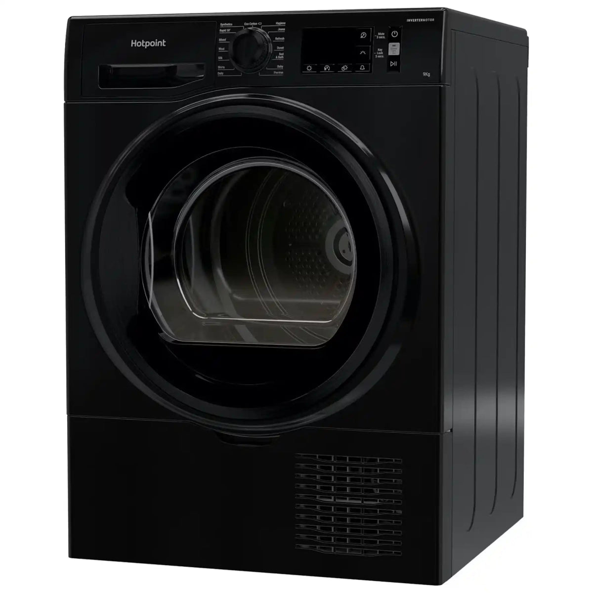 Hotpoint H3D91BUK 9Kg Freestanding Condenser Tumble Dryer - Black | Atlantic Electrics