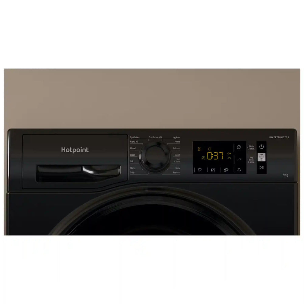 Hotpoint H3D91BUK 9Kg Freestanding Condenser Tumble Dryer - Black - Atlantic Electrics - 40743657603295 