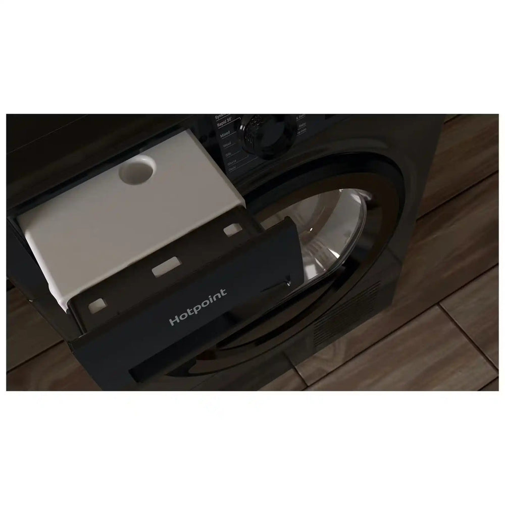 Hotpoint H3D91BUK 9Kg Freestanding Condenser Tumble Dryer - Black | Atlantic Electrics - 40743657701599 