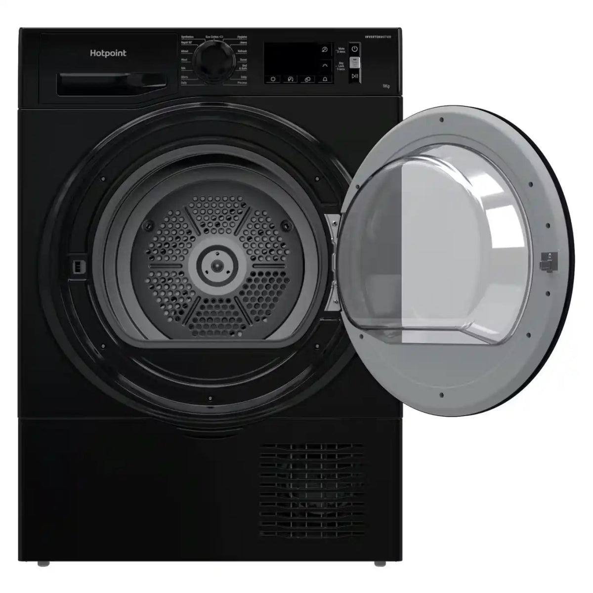Hotpoint H3D91BUK 9Kg Freestanding Condenser Tumble Dryer - Black | Atlantic Electrics