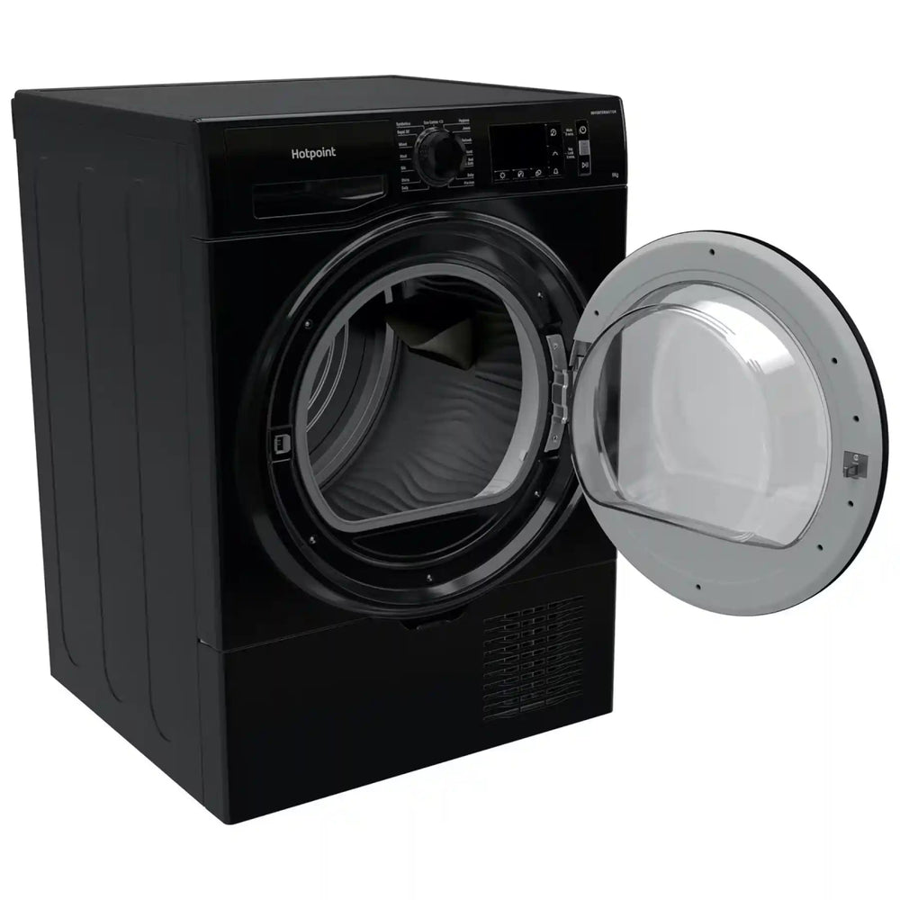 Hotpoint H3D91BUK 9Kg Freestanding Condenser Tumble Dryer - Black | Atlantic Electrics - 40743657570527 
