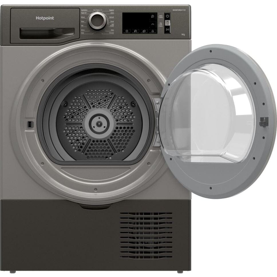 Hotpoint H3D91GSUK Freestanding Condenser Tumble Dryer 9kg Graphite | Atlantic Electrics - 39477923086559 