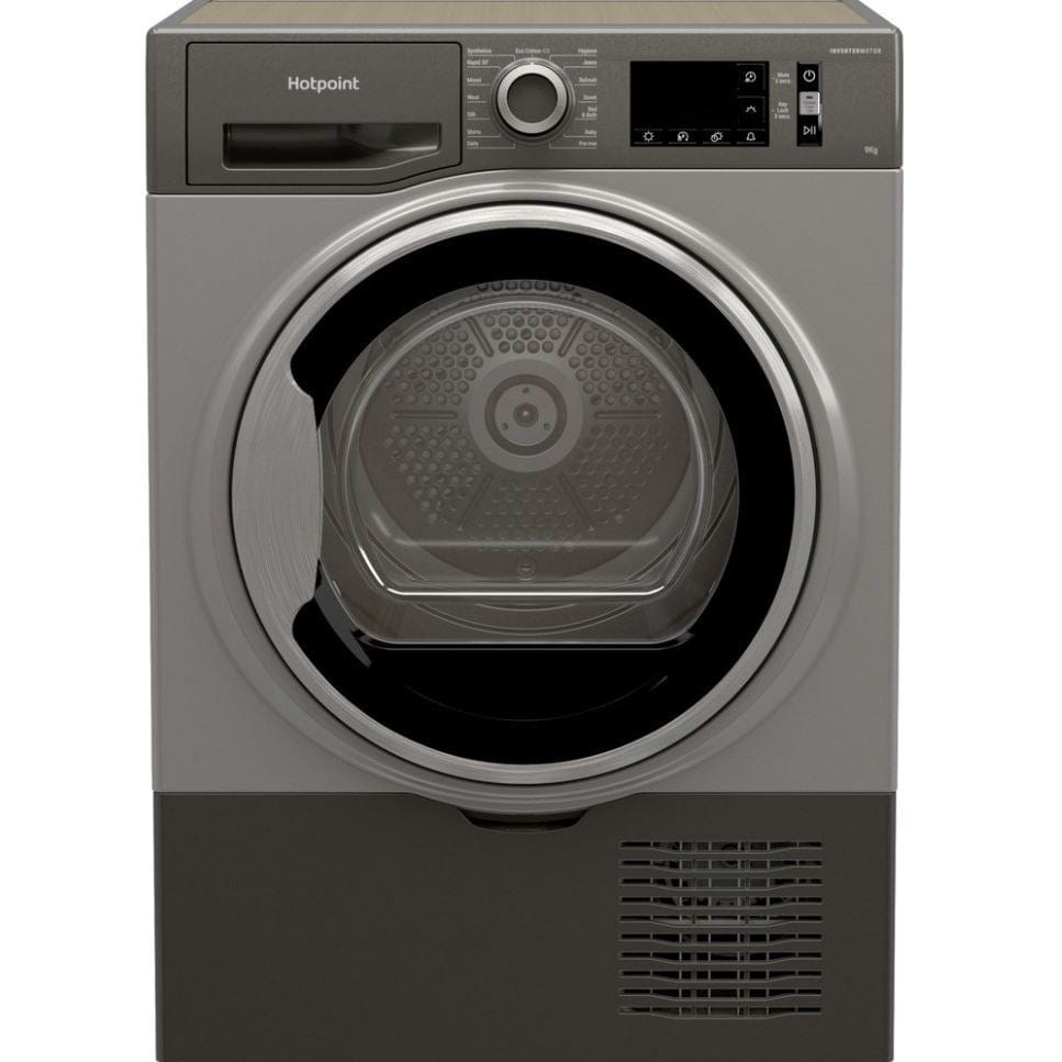 Hotpoint H3D91GSUK Freestanding Condenser Tumble Dryer 9kg Graphite | Atlantic Electrics - 39477922791647 