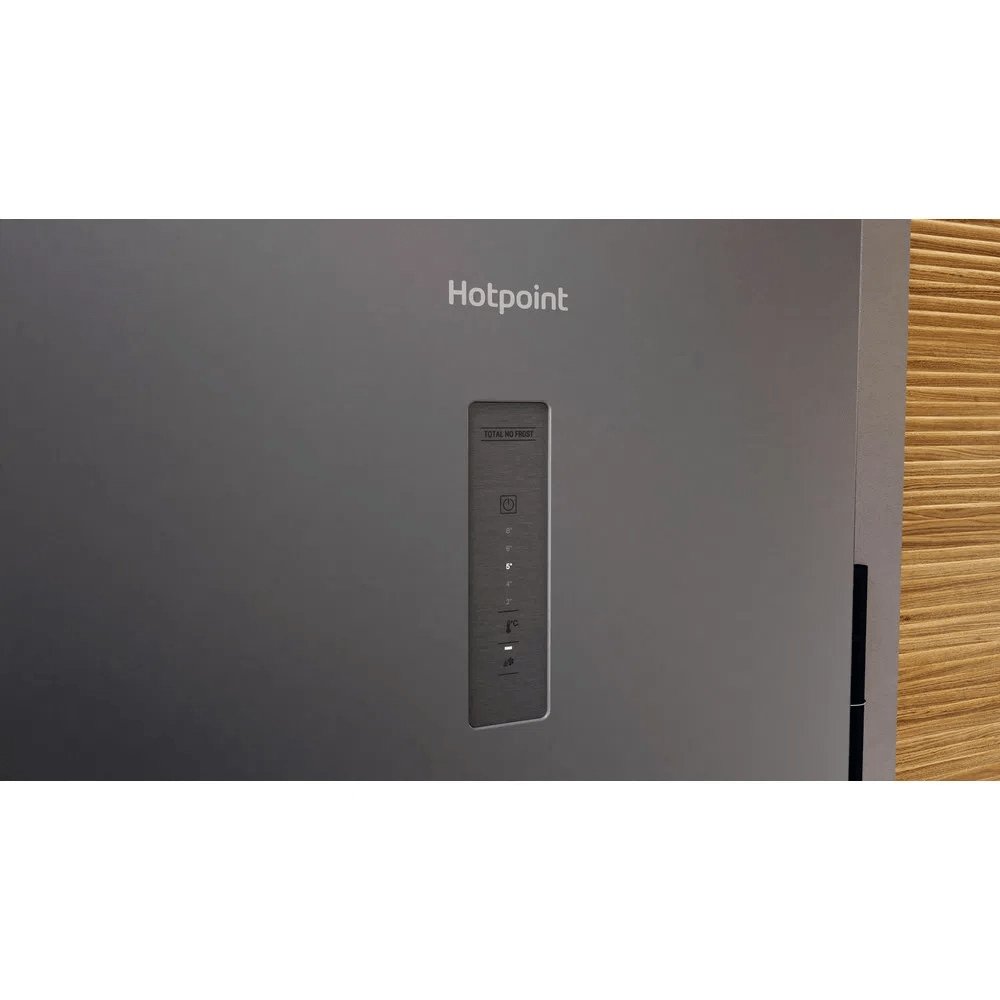 Hotpoint H5X82OSK 335 Litre Freestanding Frost Free Fridge Freezer, 59.6cm Wide - Silver Black | Atlantic Electrics - 39477924659423 