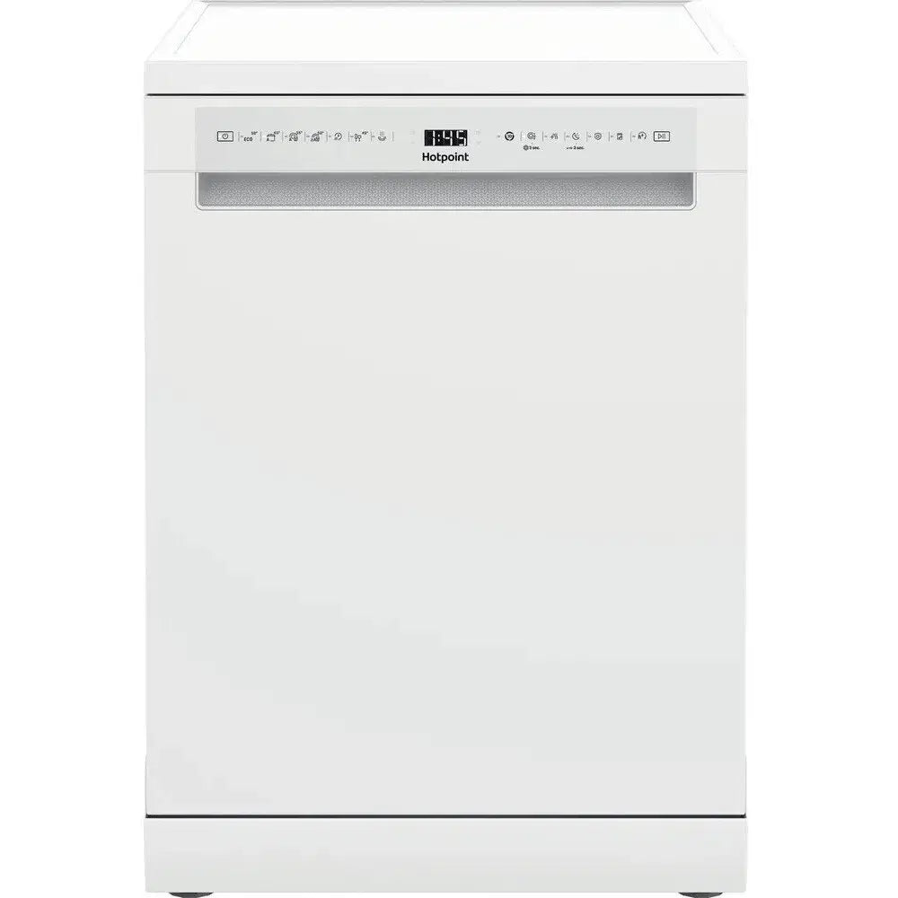 Hotpoint H7FHS41 Dishwasher, ActiveDry, 15 Place Settings, 60cm Wide - White | Atlantic Electrics