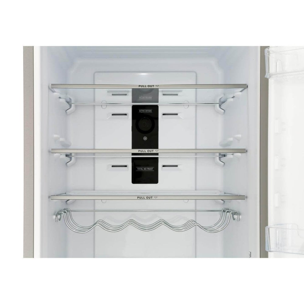 Hotpoint H7T911AMXHAQUA 360 Litre Freestanding Fridge Freezer 70-30 Split Water Dispenser 60cm Wide - Inox - Atlantic Electrics - 39477924495583 