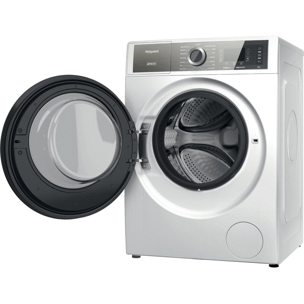 Hotpoint H7W945WBUK 9Kg Freestanding Washing Machine with 1400 rpm, 59.9cm Wide - White | Atlantic Electrics - 39477926625503 