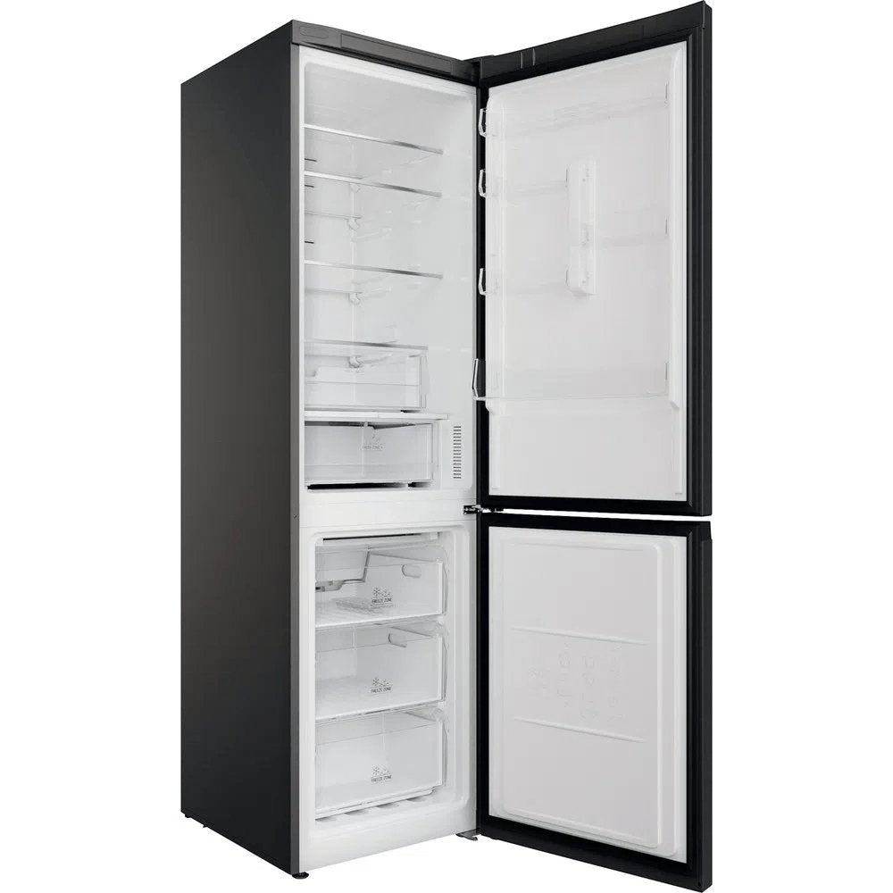 Hotpoint H7X93TSK 367 Litre Freestanding Frost Free Fridge Freezer, 59.6cm Wide - Silver Black | Atlantic Electrics - 39477926658271 