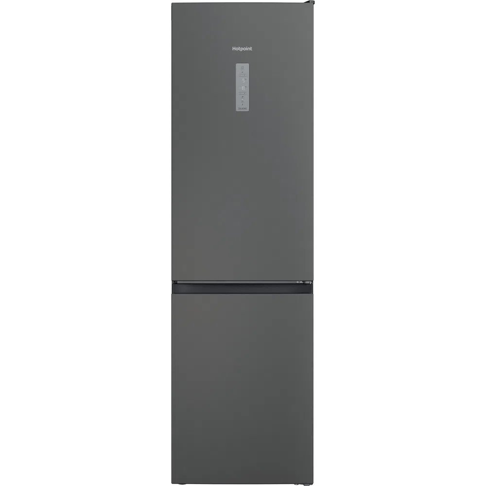 Hotpoint H7X93TSK 367 Litre Freestanding Frost Free Fridge Freezer, 59.6cm Wide - Silver Black | Atlantic Electrics - 39477926428895 