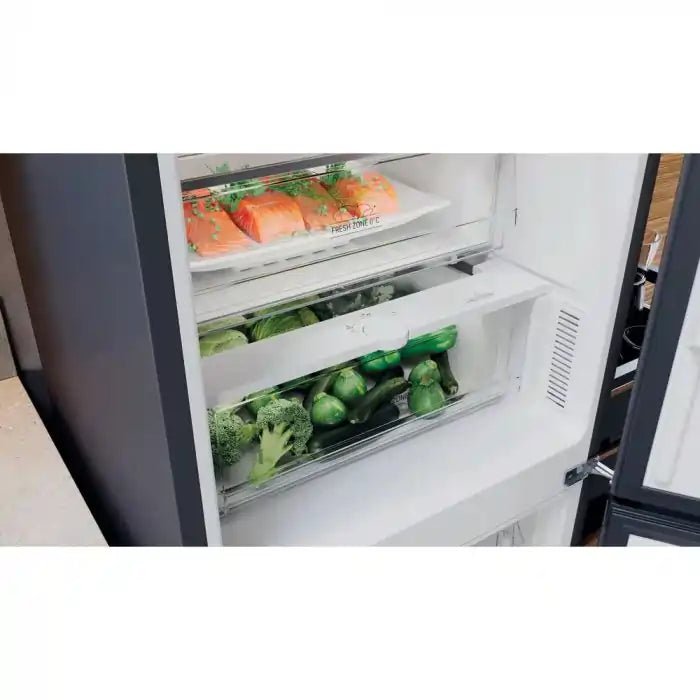 Hotpoint H7X93TSXM Freestanding Frost Free 60/40 Fridge Freezer in Saturn Steel - Stainless Steel | Atlantic Electrics - 40456499101919 