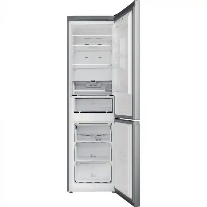Hotpoint H7X93TSXM Freestanding Frost Free 60/40 Fridge Freezer in Saturn Steel - Stainless Steel | Atlantic Electrics - 40456499036383 