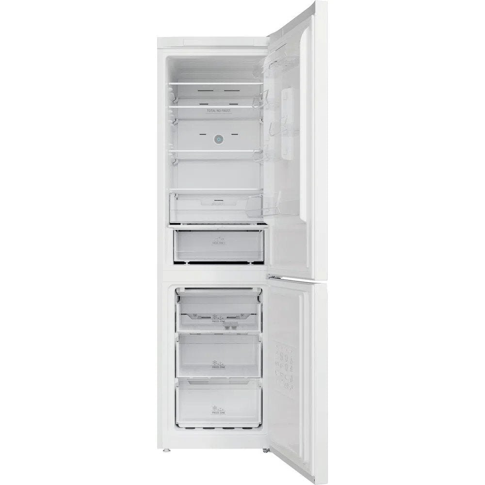 Hotpoint H7X93TW 367 Litre Freestanding Frost Free Fridge Freezer, 59.6cm Wide - White | Atlantic Electrics - 39477928067295 