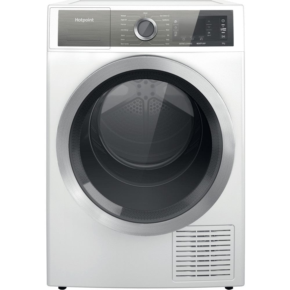 Hotpoint H8D93WBUK 9kg Heat Pump Tumble Dryer - White | Atlantic Electrics - 39477924069599 