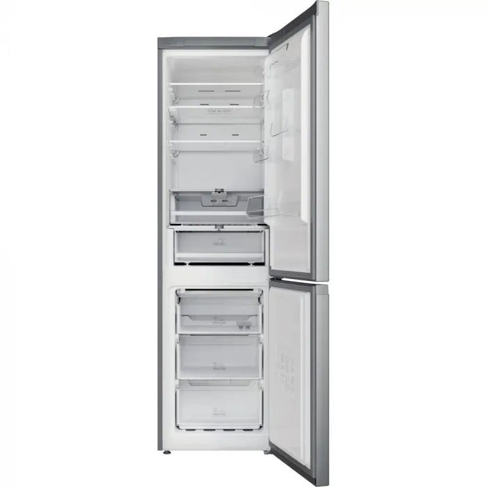 Hotpoint H9X94TSX2 Freestanding Frost Free 60/40 Fridge Freezer in Satin - Stainless Steel | Atlantic Electrics - 40452163109087 