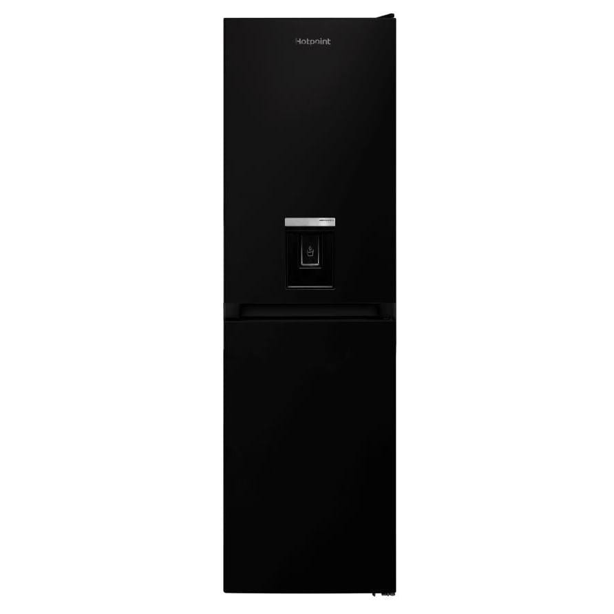 Hotpoint HBNF55181BAQUA Frost Free Freestanding Fridge Freezer With Water Dispenser - Black - Atlantic Electrics - 39477927280863 