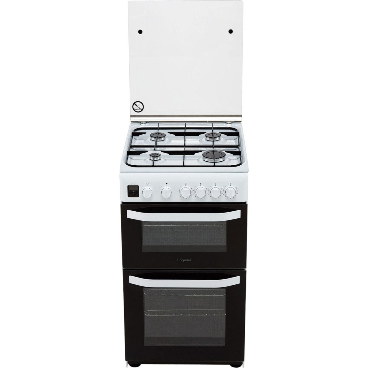 Hotpoint HD5G00CCX 50cm Double Cavity Gas Cooker - Stainless Steel | Atlantic Electrics