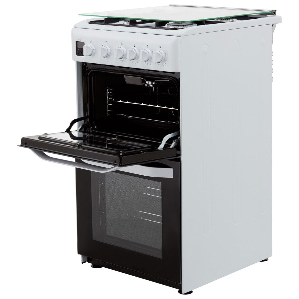Hotpoint HD5G00CCX 50cm Double Cavity Gas Cooker - Stainless Steel - Atlantic Electrics