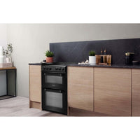 Thumbnail Hotpoint HD5V92KCB 50cm Double Cavity Electric Cooker With Ceramic Hob - 39477935309023