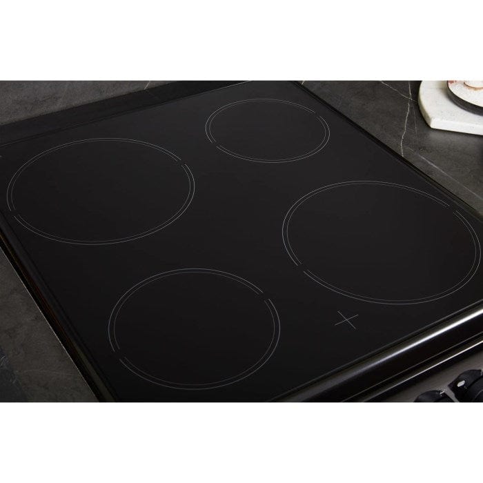 Hotpoint HD5V92KCB 50cm Double Cavity Electric Cooker With Ceramic Hob - Black - Atlantic Electrics - 39477934850271 
