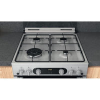 Thumbnail Hotpoint HDM67G0C2CX 60Cm Gas Cooker with Double Oven Inox - 39477933113567