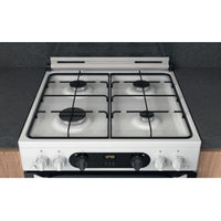 Thumbnail Hotpoint HDM67G0CCW 60cm Gas Cooker in White Twin Cavity Oven Gas Hob | Atlantic Electrics- 39477933736159